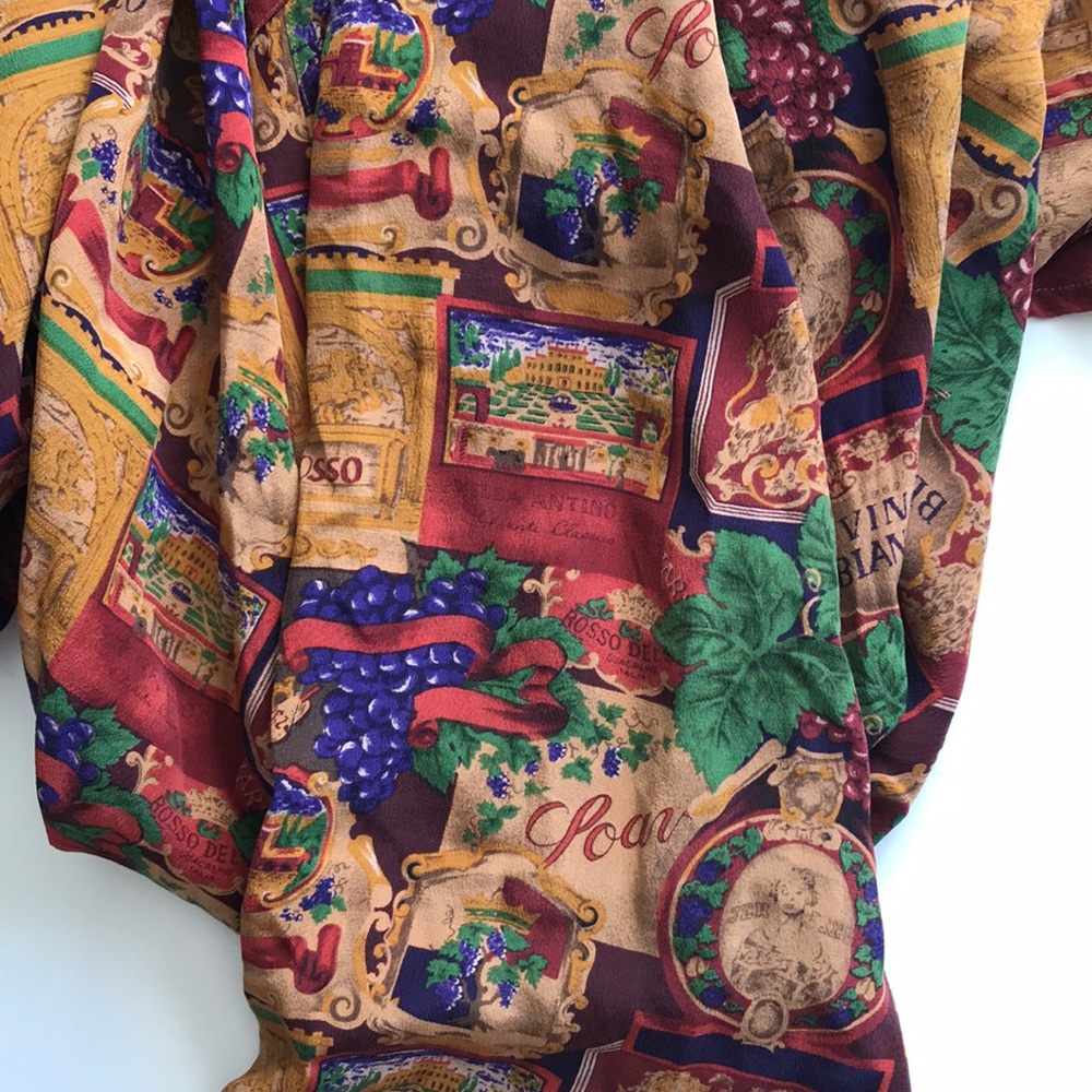 Italian Print button down - Picture 2 of 3